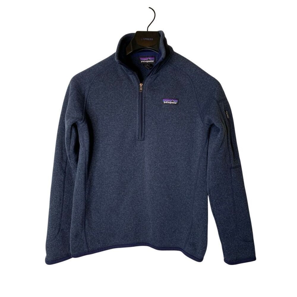 Patagonia Better Sweater 1/4 zip fleece pullover navy women's size small